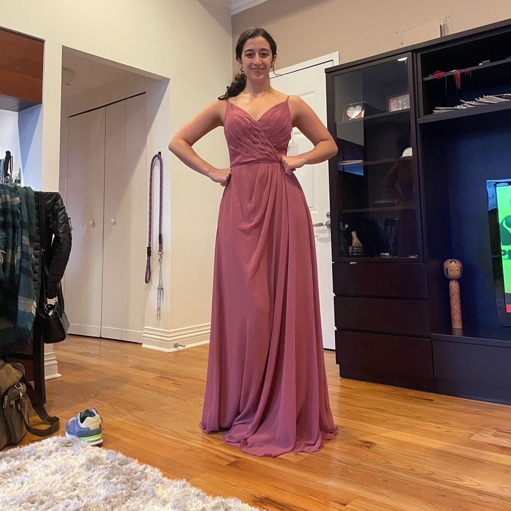 Kennedy blue bridesmaids dress